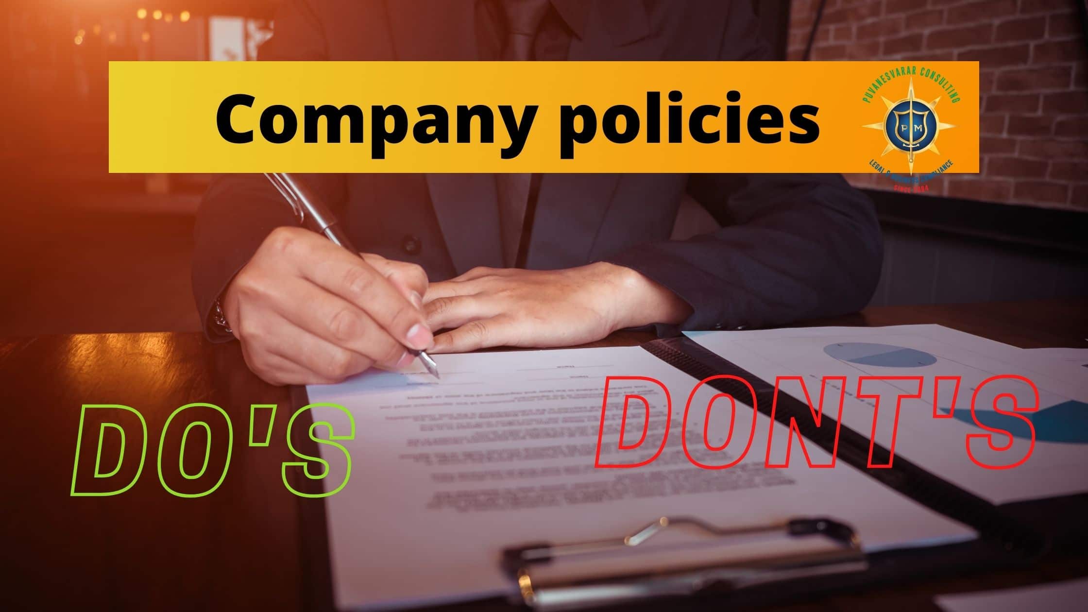 policies for a company
